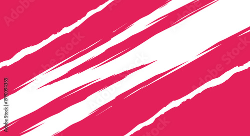 Vibrant pink and white abstract art with dynamic streaks of color