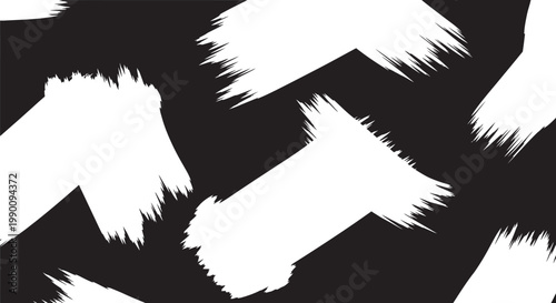 Black background with white brush strokes