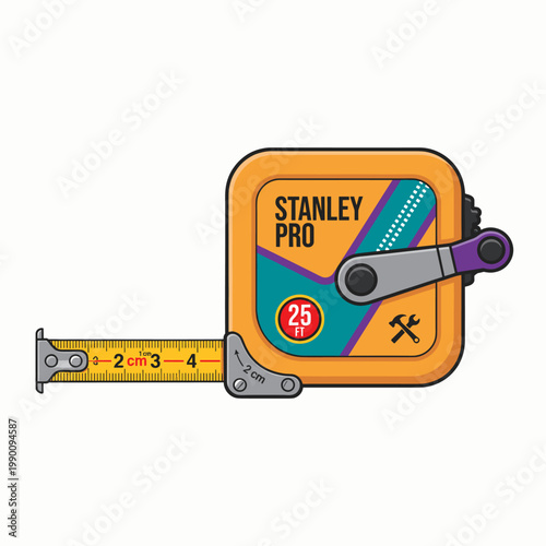 Precision meets durability with the Stanley Pro 25 ft tape measure, your essential tool for accurate measurements on every project.