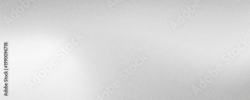 Latar belakang perak dengan tekstur cermin logam. Permukaan gradien krom dengan bola cahaya abstrak sederhana Print