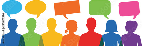 Social network conversation with comment bubbles