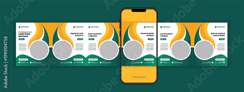 Lawn Care and Gardening Services Carousel Post Template