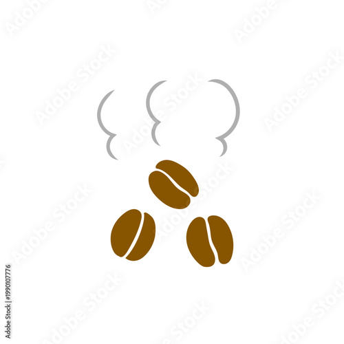 コーヒー豆の焙煎アイコン