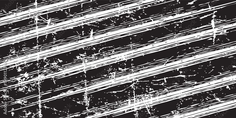 Fototapeta premium Old film texture with scratches, noise and light leaks. Realistic transparent overlay film texture in black-white, dust and grain. Distressed retro movie or photo negative effect of cinema nostalgia