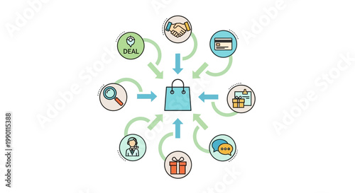 Discovery concept illustrated with magnifying glass and box on wooden table