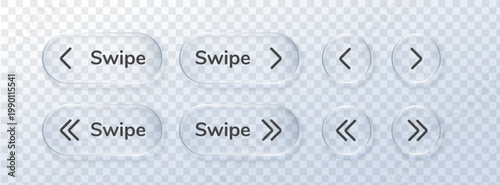 3D glassmorphism icon for swipe up arrow button. A sleek UI element for interface navigation, featuring glossy texture, blur, and subtle light effects on a minimal background. Perfect for modern apps