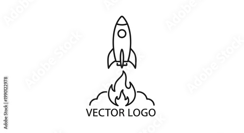 Rocket ship launching into the sky.