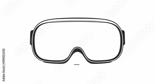 A pair of protective eyewear goggles.