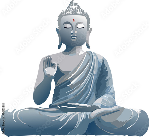 Calm Spiritual Illustration Supporting Mental Balance And Ethical Learning
