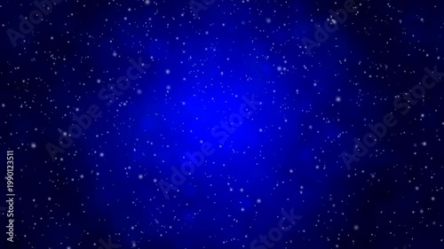 Deep Blue Cosmic Night Sky with Twinkling Stars and Soft Nebula Glow – Abstract Space Background
