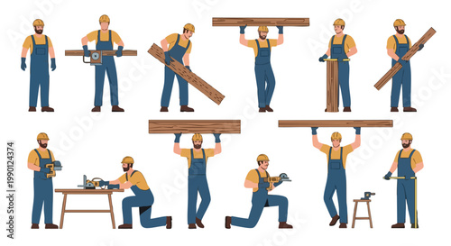 Construction Worker Collection: Carpentry, Building, and DIY Tasks