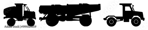 Coal car set with black silhouette on white background featuring transport, industrial, freight with locomotive and railway