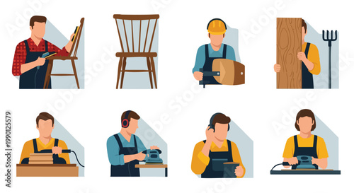Carpentry Icons: Woodworking, Furniture Making, and Craftsmanship