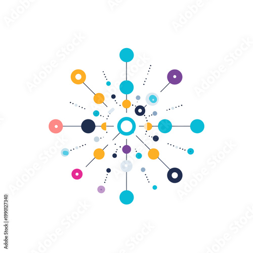 2D graphic explaining a consensus algorithm infographic