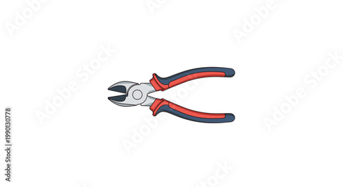 Red and black handled diagonal cutting pliers isolated on white background last 2026.