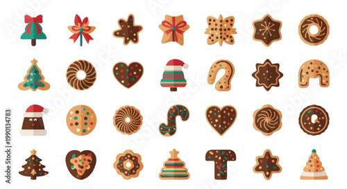Festive Christmas Cookies Assortment - Holiday Baking, Sweet Treats, Winter Celebration