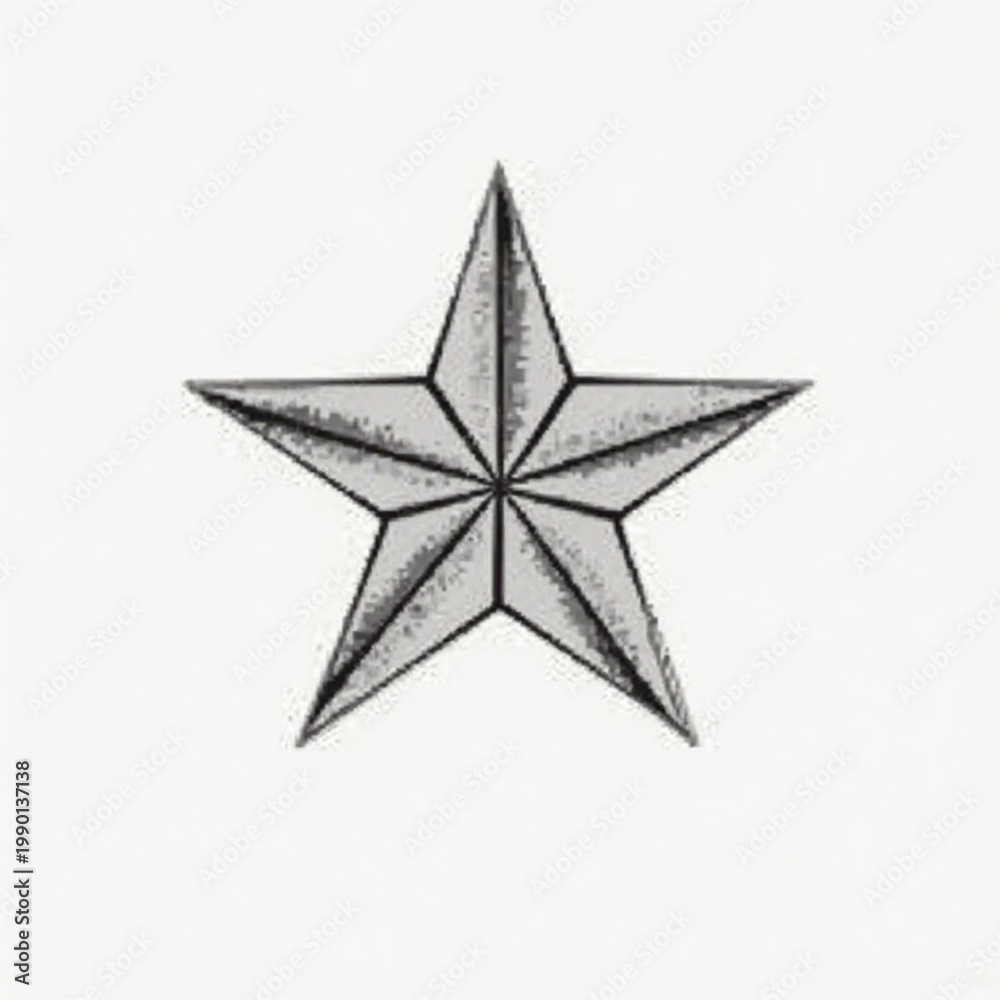Fototapeta premium silver christmas star silver star on white background silver star on white