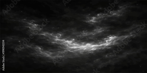 Dramatic dark storm clouds timelapse across a moody blue nature sky with wind and rain during an overcast summer sunset atmosphere