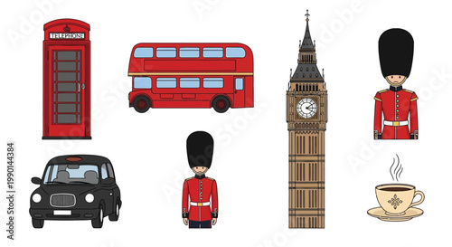 London Iconic Street Symbols.