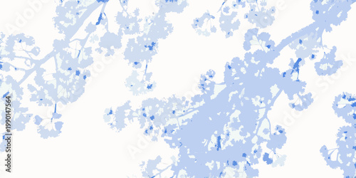 Abstract light blue pattern resembling branches against a white background