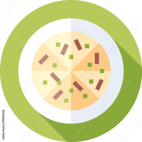 Haemul Pajeon Korean Seafood Pancake Food Icon