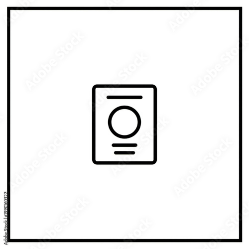 Passport or identification document, essential travel and identity proof.