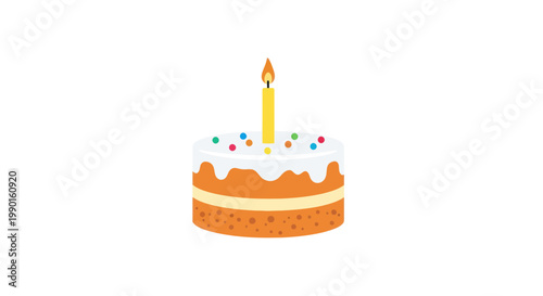 Birthday Cake with Candle