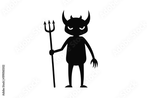 devil and angel, devil icon vector