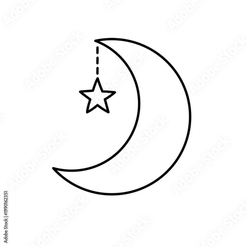 三日月と星の飾り_2