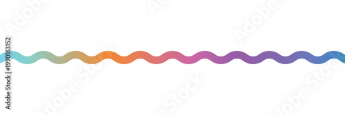 An abstract gradient filled wavy line banner. Vector Illustration . EPS 10 .