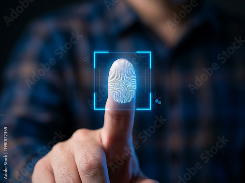 Biometric Fingerprint Scanner for Digital Security and Authentication