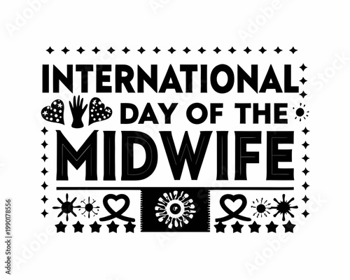 International Day of the Midwife Vector Illustration, Healthcare and Birth Support Celebration Design