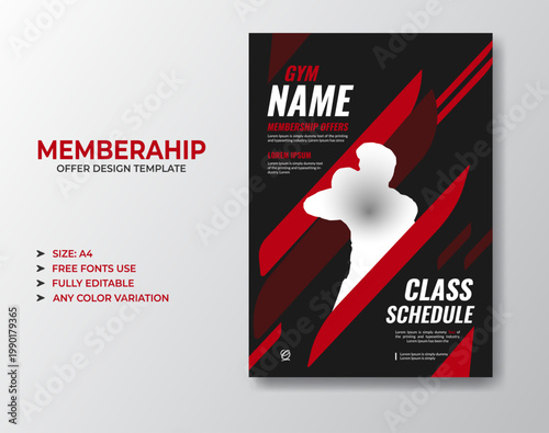 Gym Membership Offer Promotional Flyer Template