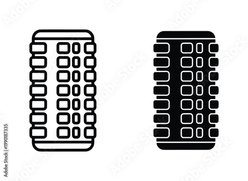 Hair roller icon set, professional salon hair curler vector illustrations, black and white beauty tool symbols for hairdressing and styling