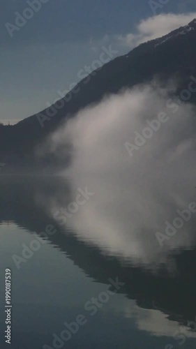 Nebbia al Lago di santa croce, Belluno