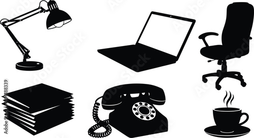 Group of seven marathon runners in motion, front view vector silhouettes of male and female athletes jogging isolated on white for sports and fitness design.