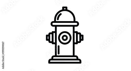 Fire hydrant urban street equipment icon