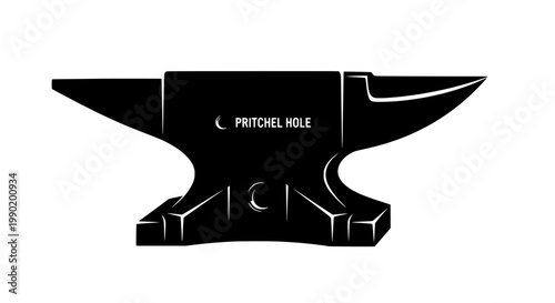 Knife tactical combat with double-edged blade and pritch hole graphic icon for survival and military design