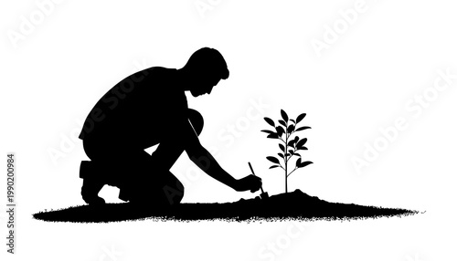 gardener with shovel