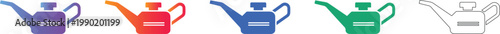 Classic Oil Can Icon Set vol 933