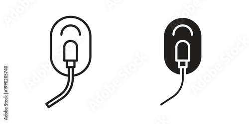 Oxygen mask icon concept design set. Icon Element For Design