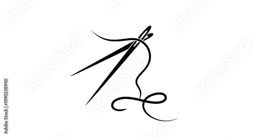 Knife tactical combat with double-edged blade icon line art tattoo sketch, isolated on white background for defense theme