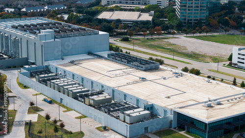 фотографія Data center facility building hosting server farms
