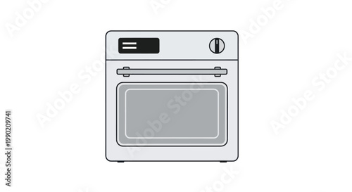 Modern Oven Appliance Icon, Kitchen Equipment, Vector Illustration