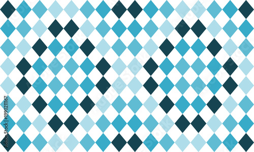 vintage green blue gray gradient diamond  block arrange in diamond patchwork repeat seamless style design for fabric print or t-shirt paint or backdrop wall