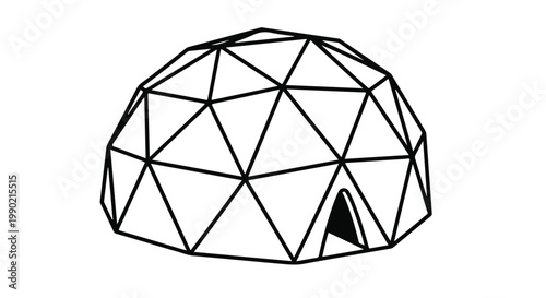 Geodesic dome structure architectural design