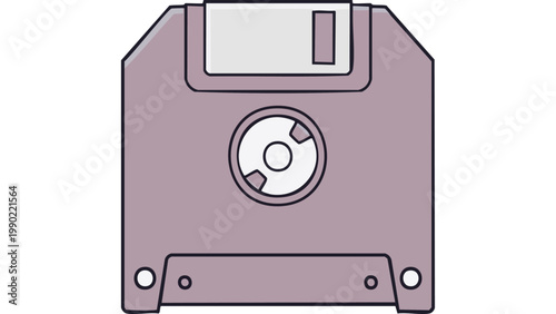 Mechanical device icon with circular component representing industrial equipment machinery and technical process vector