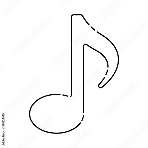 おしゃれな音符のイラスト素材 ベクター