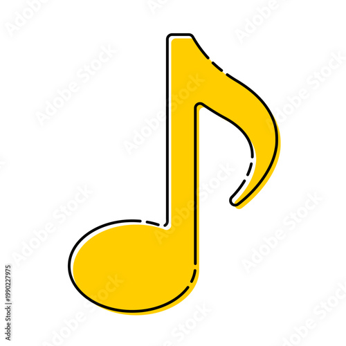 おしゃれな音符のイラスト素材 ベクター