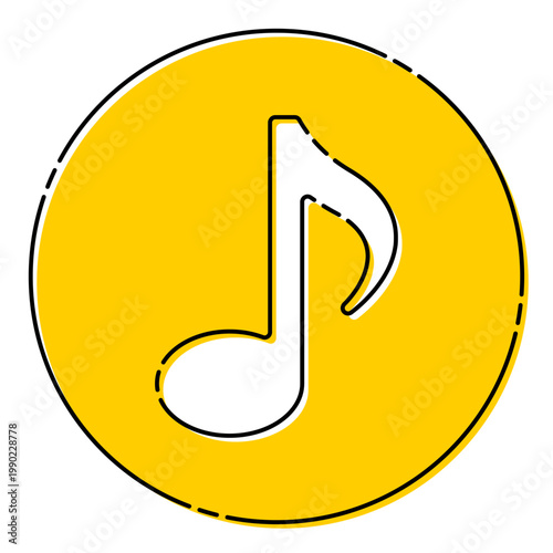 おしゃれな音符のイラスト素材 ベクター